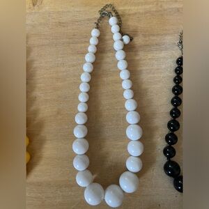 White Beaded Vintage Necklace